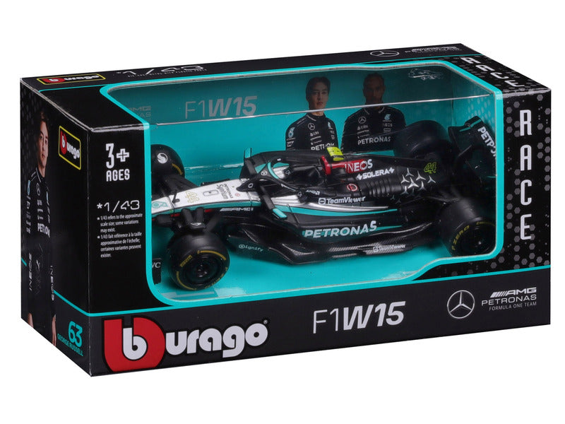 Mercedes model car, bburago, Lewis Hamilton, #44, 1:43, F1W15