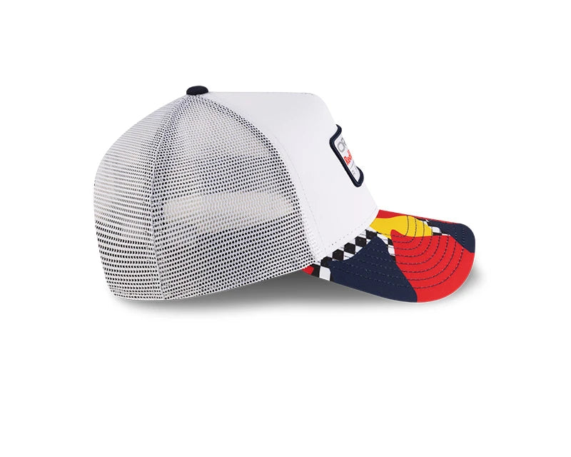 Red Bull Racing Abstract EF Trucker Cap, White 🔥