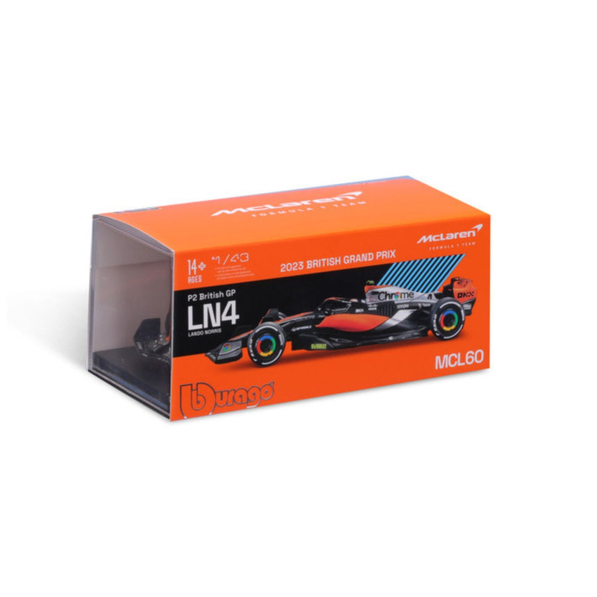 McLaren F1 model car, with helmet, MCL60, bburago, 1:43, Lando Norris #4