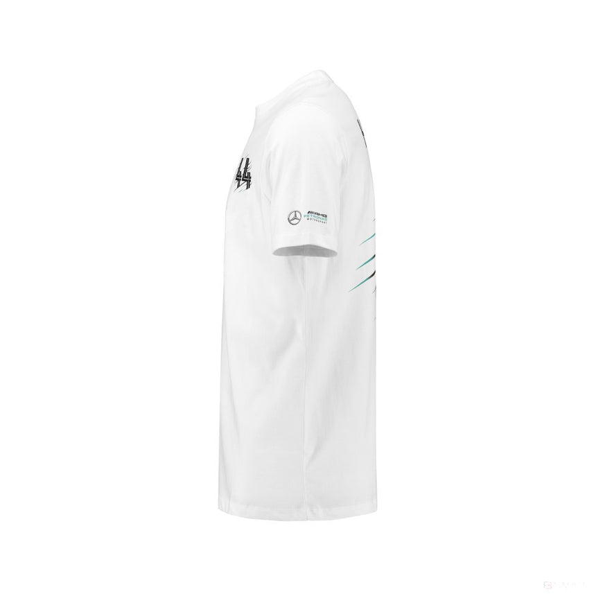 Mercedes Kids T-shirt, Hamilton, White, 2018 - FansBRANDS®
