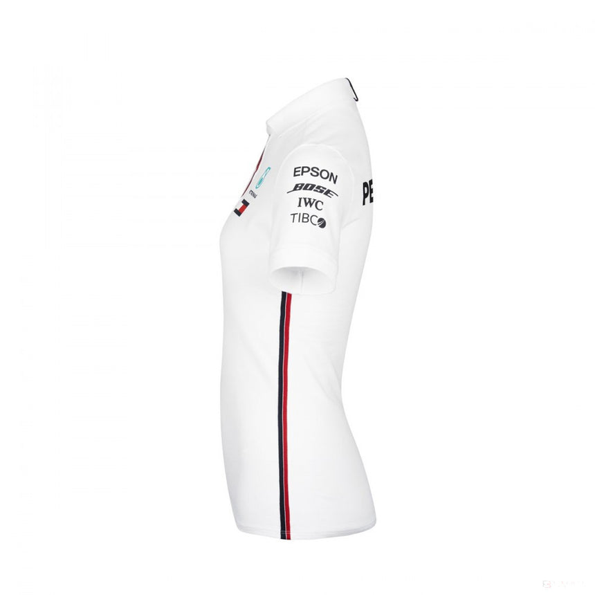 Mercedes Womens Polo, Team, White, 2019 - FansBRANDS®