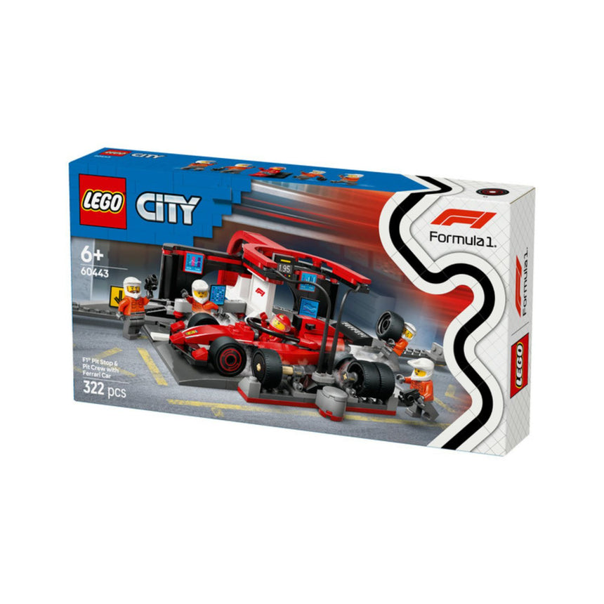 Ferrari, F1 LEGO® City 60443, with pit stop race car and crew 🔥