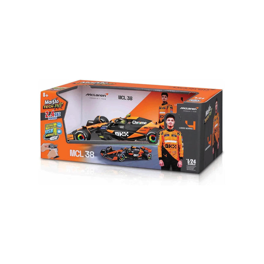 McLaren RC car, Maisto Tech RC, Lando Norris, 1:24, #4, MCL38