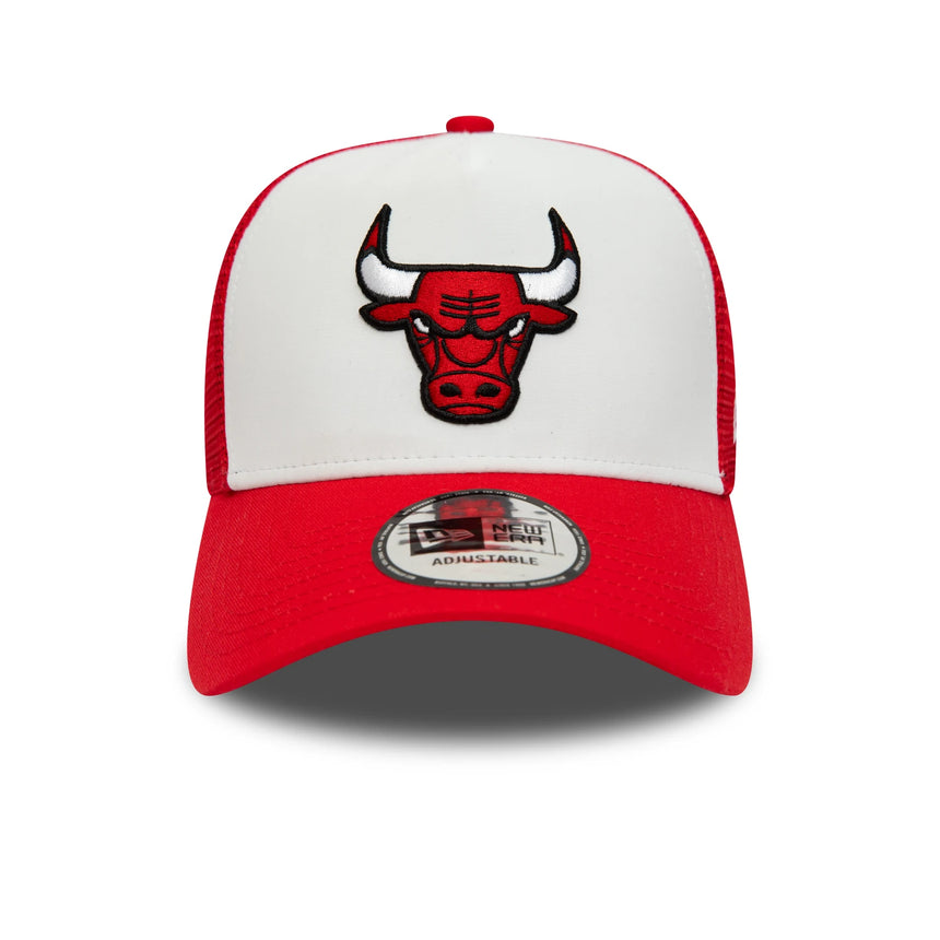 Chicago Bulls cap, New Era, trucker, white