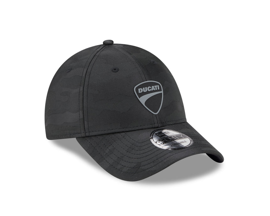 Ducati cap, New Era, 9FORTY, camofalgue, black