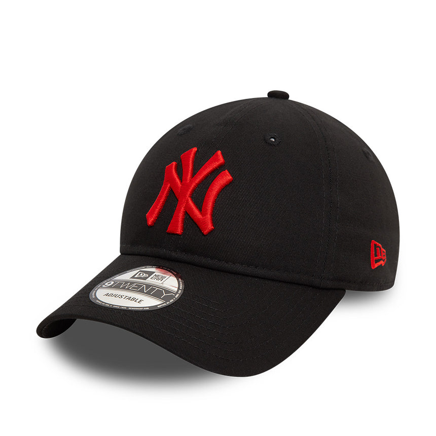 New York Yankees cap, red logo, New Era, 9TWENTY, essential, black