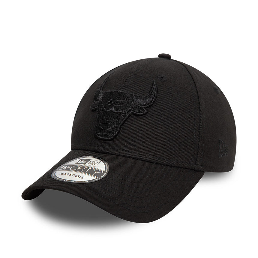 Chicago Bulls cap, New Era, 9FORTY, essential, full black