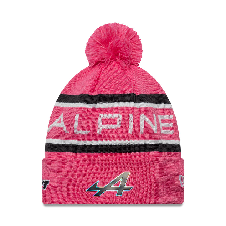 Alpine beanie, cuff knit, New Era, pink