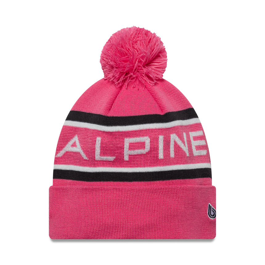 Alpine beanie, cuff knit, New Era, pink