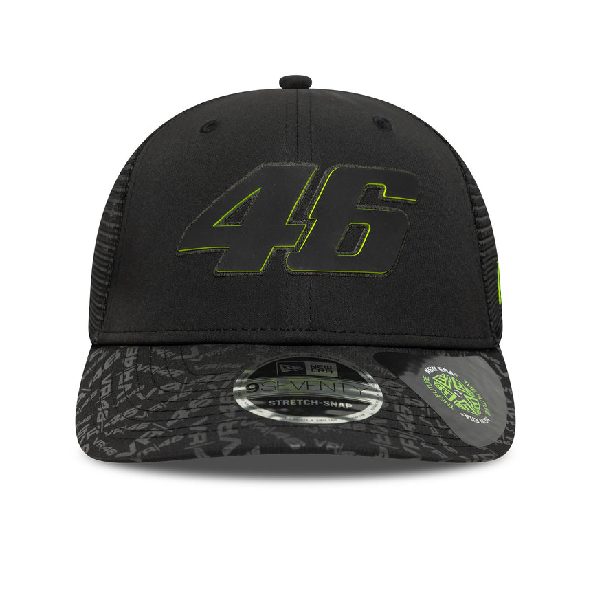 Valentio Rossi #46 cap, VR46, sustainable, New Era, 9SEVENTY, black