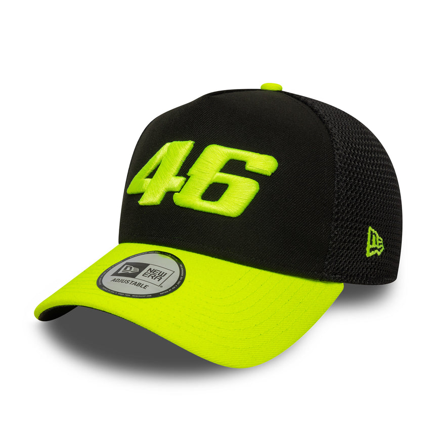 Valentio Rossi #46 cap, trucker, VR46, New Era, 9FORTY, black