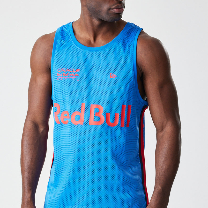 Red Bull Racing sleevless t-shirt, New Era, baseketball mesh, blue