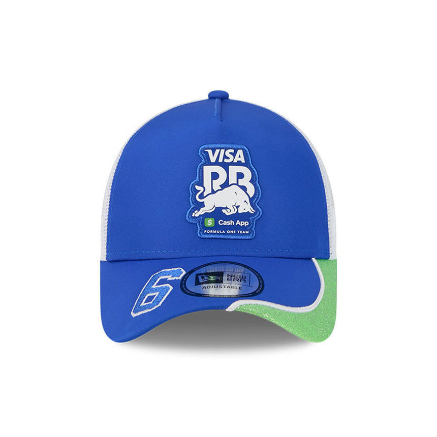 Visa RB cap, trucker, Las Vegas special edition, Isack Hadjar, New Era, 9FORTY, blue