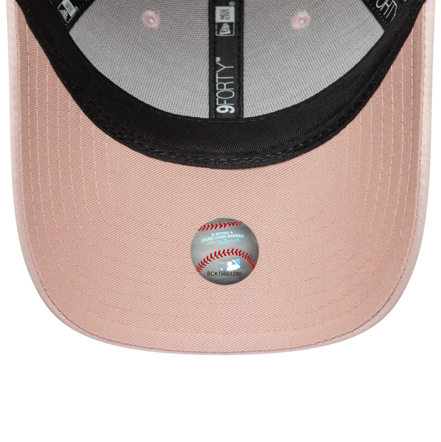 New York Yankees cap, satin bow back, New Era, 9FORTY, pink, pink