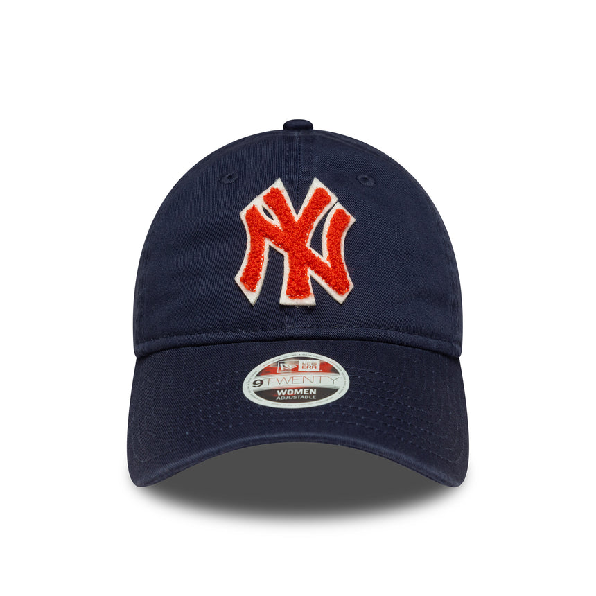 New York Yankees cap, boucle women, New Era, 9TWENTY, boucle, blue