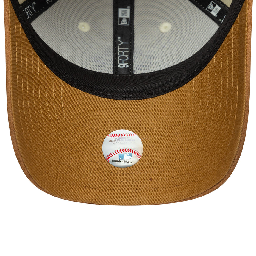 New York Yankedds cap, Women, FAUX SUEDE, 9FORTY, beige
