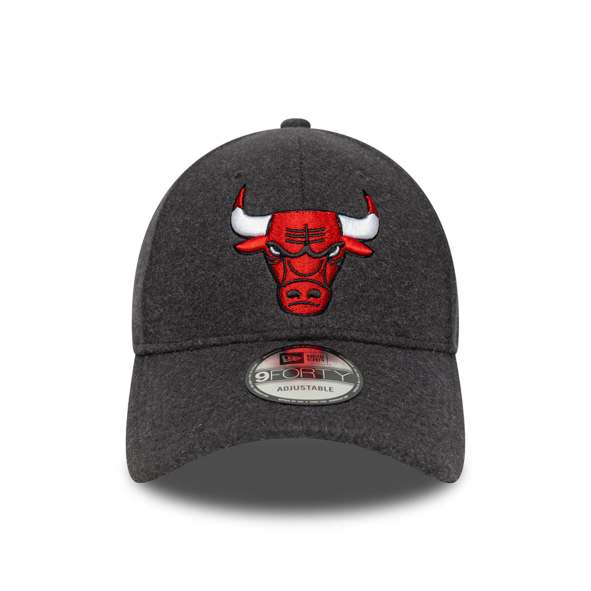Chicago Bulls cap, melton wool, 9FORTY, Chochago Bulls, grey, grey