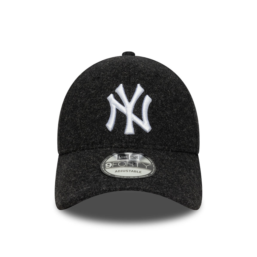 New York Yankees cap, melton, New Era, 9FORTY, black
