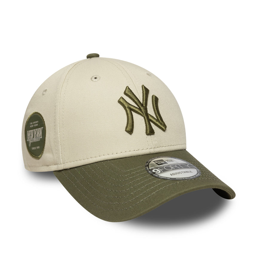 New York Yankees cap, side patch, New Era, 9FORTY, camoflague, grey