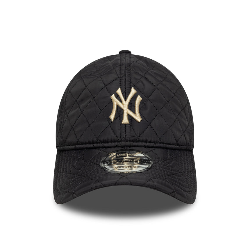 New York Yankees cap, quilted, New Era, 9TWENTY, black, gray