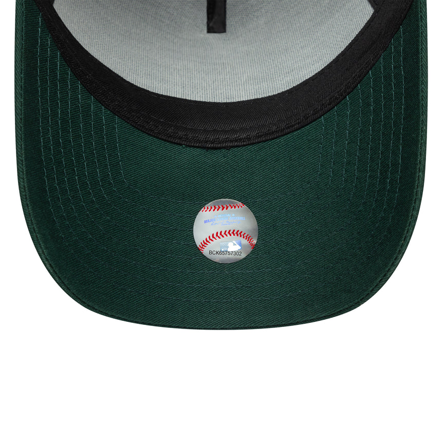 New York Yankees cap, outline frame, New Era, 9FORTY, single-tone, green