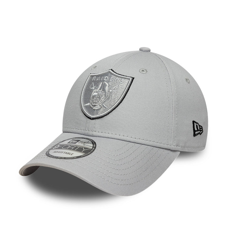 Los Angeeles Raiders cap, TEAM OUTLINE, New Era, 9FORTY, grey