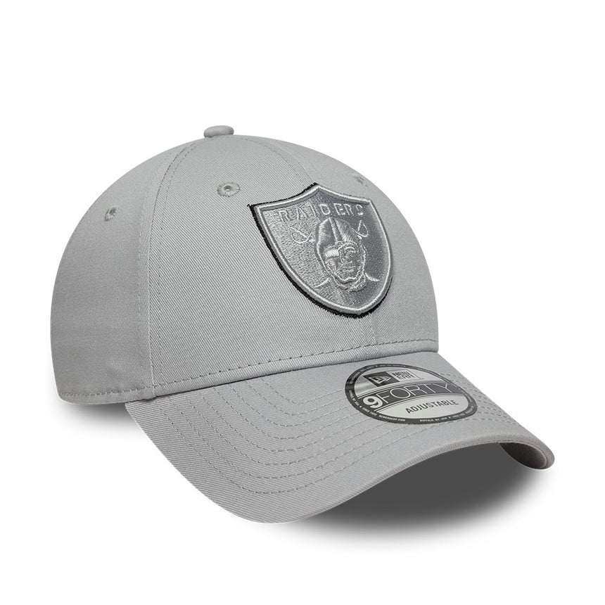 Los Angeeles Raiders cap, TEAM OUTLINE, New Era, 9FORTY, grey