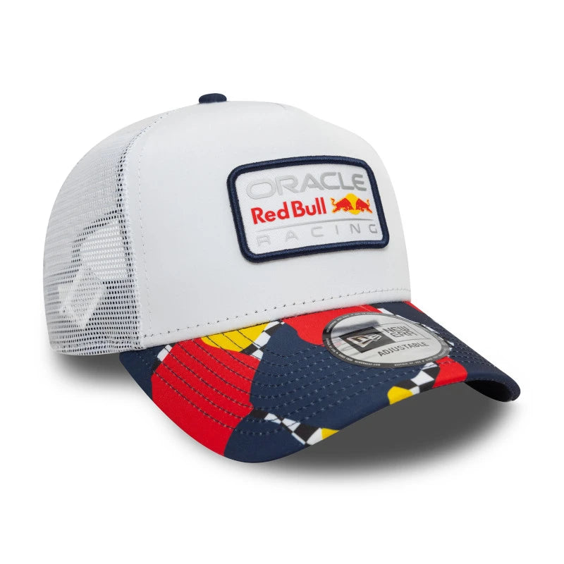 Red Bull Racing Abstract EF Trucker Cap, White 🔥