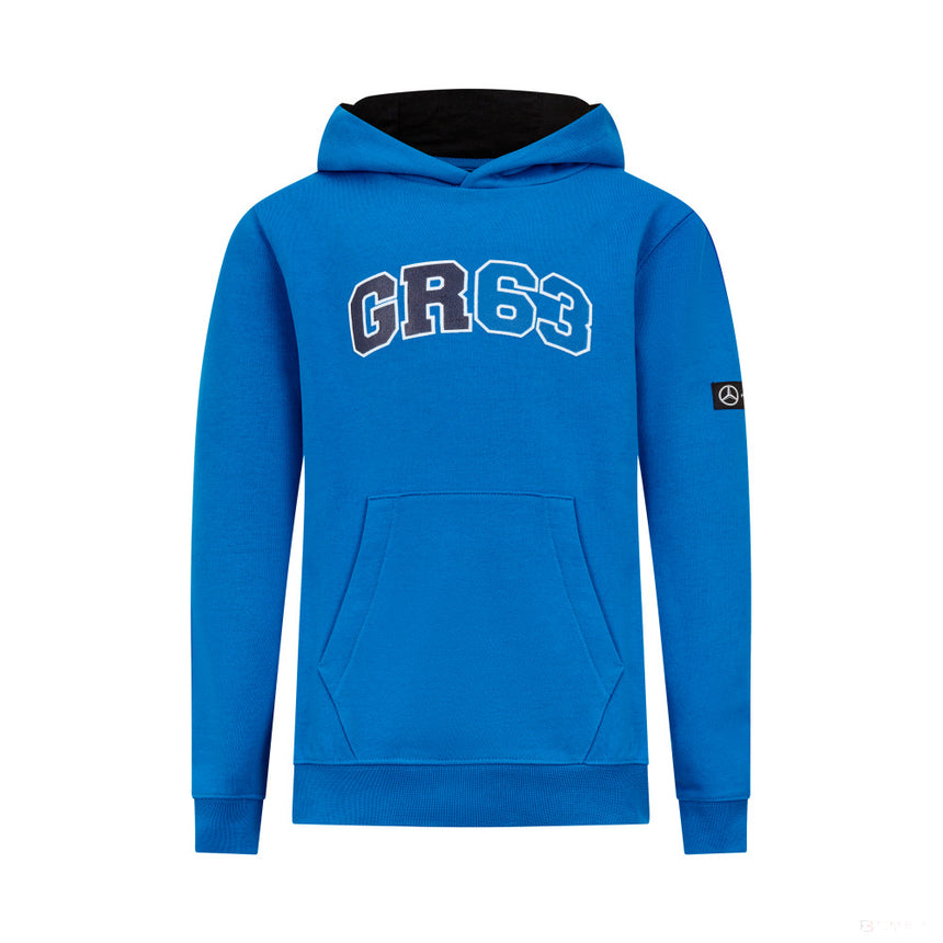 Mercedes Kids George Russell Hoody, Blue - FansBRANDS®