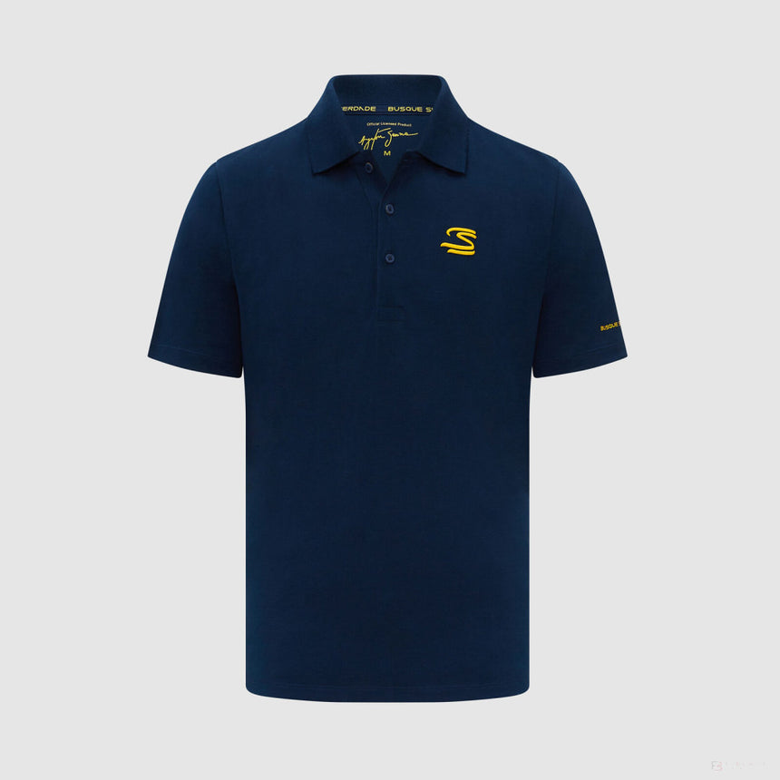 Ayrton Senna Mens Polo, Blue - FansBRANDS®