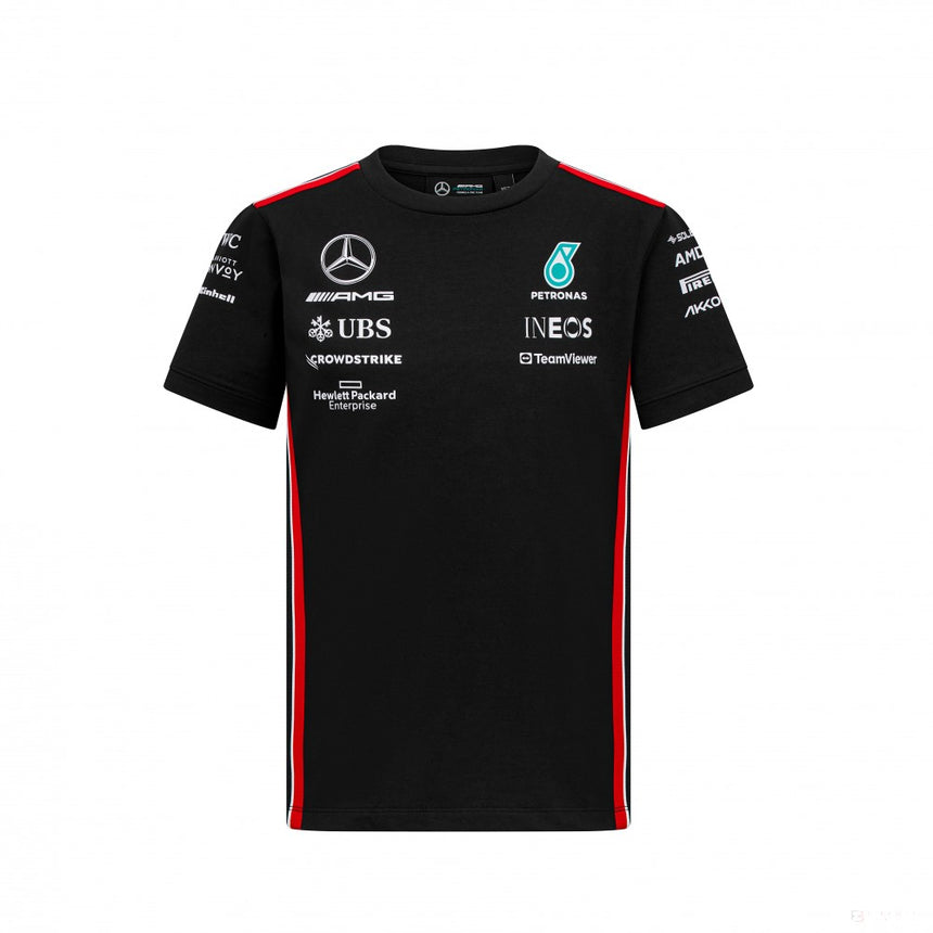 Mercedes Team Kids Driver Tee, Black, 2023 - FansBRANDS®