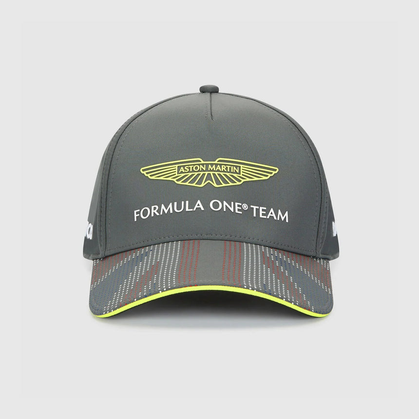 Aston Martin grey cap front view