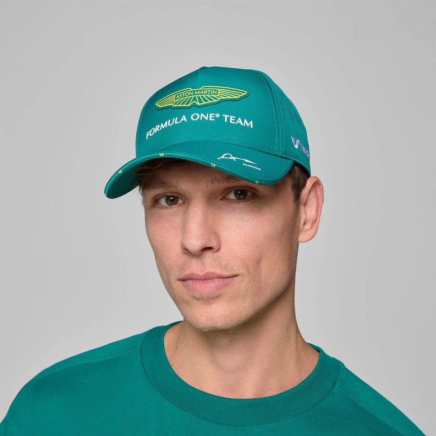 Aston Martin AMF1, Team, Cap, Fernando Alonso, Green đ„