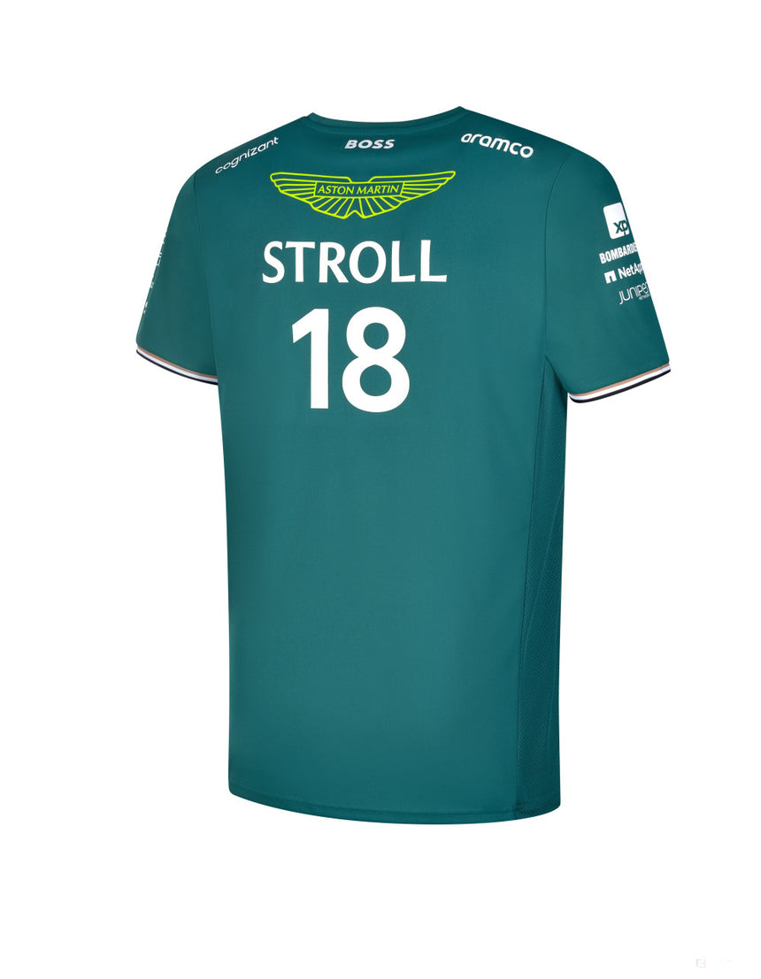 Aston Martin Aramco Cognizant F1 Official Team Driver T-Shirt, Lance Stroll, 2023 - FansBRANDS®