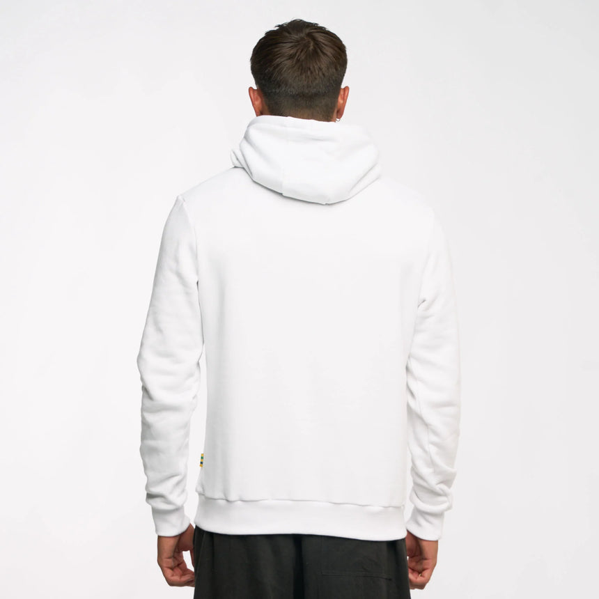 Ayrton Senna hoodie, stripe, white, 2025
