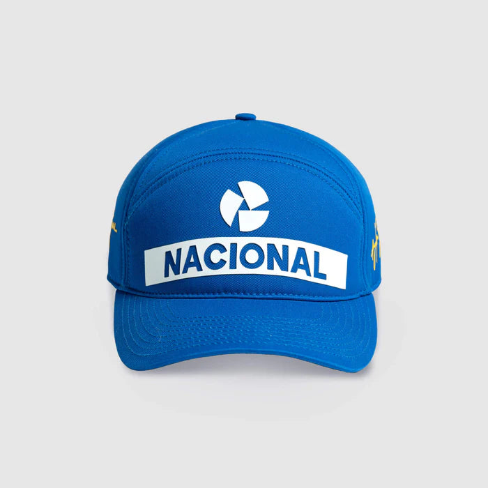 Ayrton Senna cap, Nacional, vintage, washed, blue, 2025