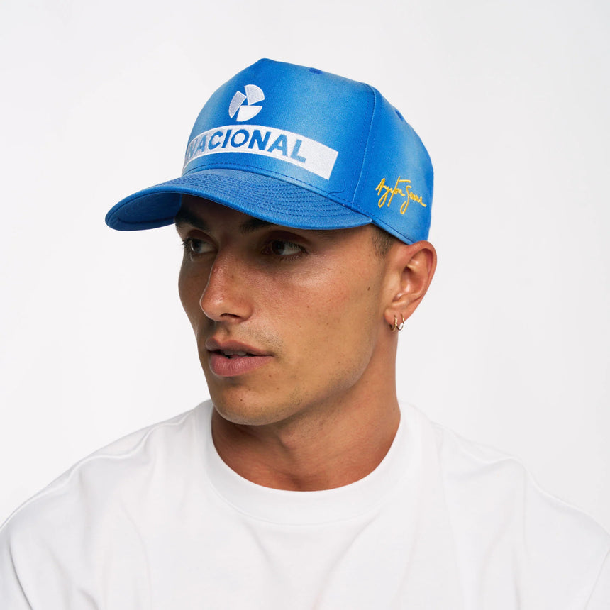 Ayrton Senna cap, Nacional, replica, blue, 2025