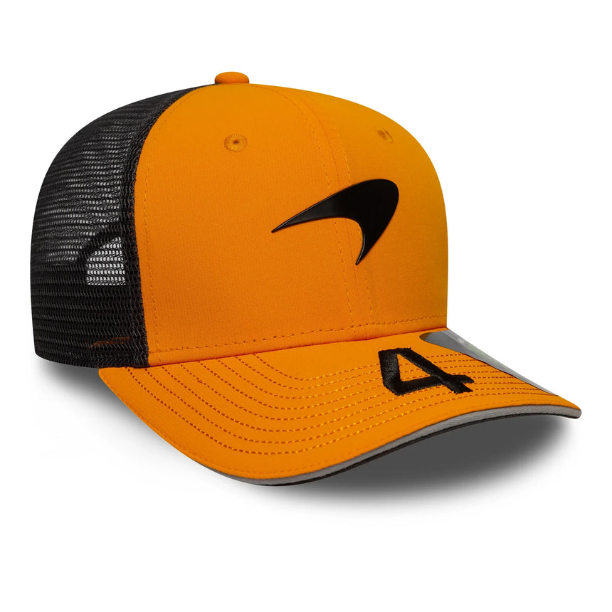 McLaren cap side view with black logo