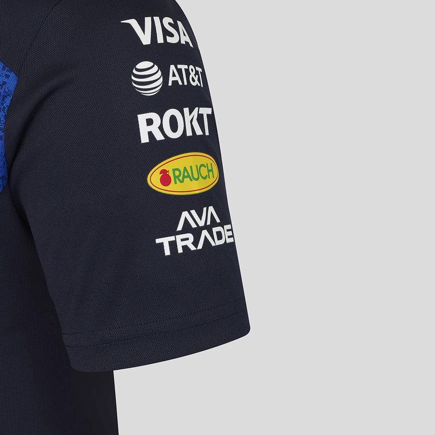 Red Bull t-shirt, team, womens, blue