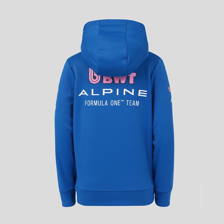 Alpine hoodie, full zip, team, kids, blue, 2026