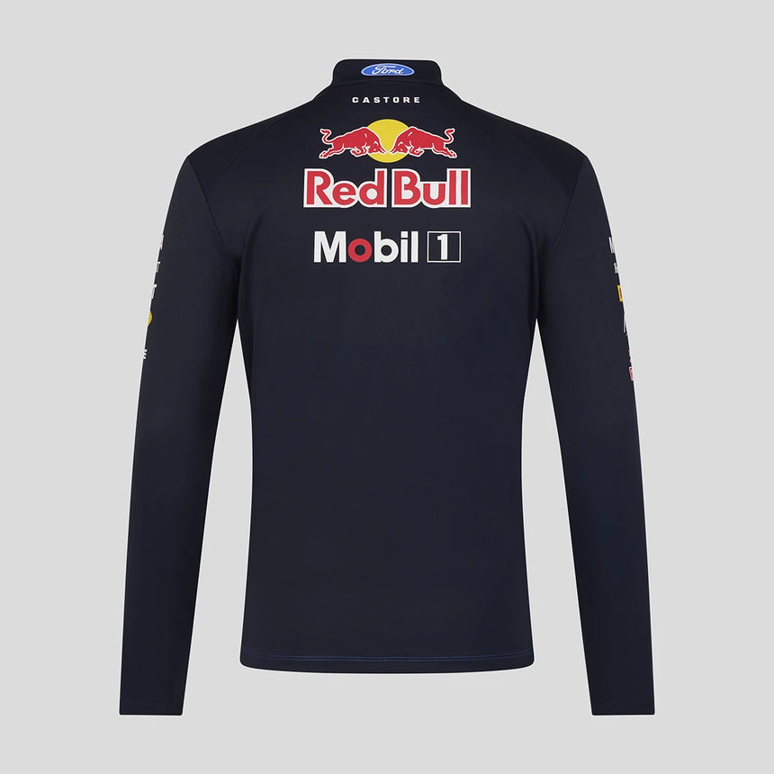 Red Bull sweatshirt, team, quarter zip, blue
