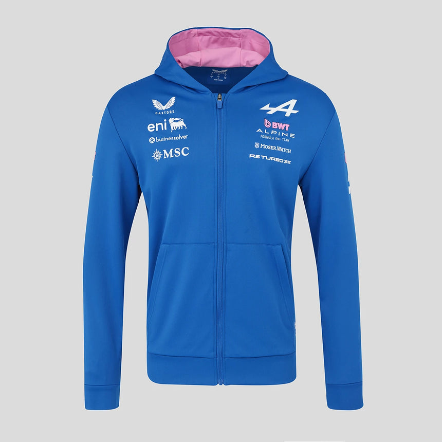Alpine hoodie, full zip, team, blue, 2026