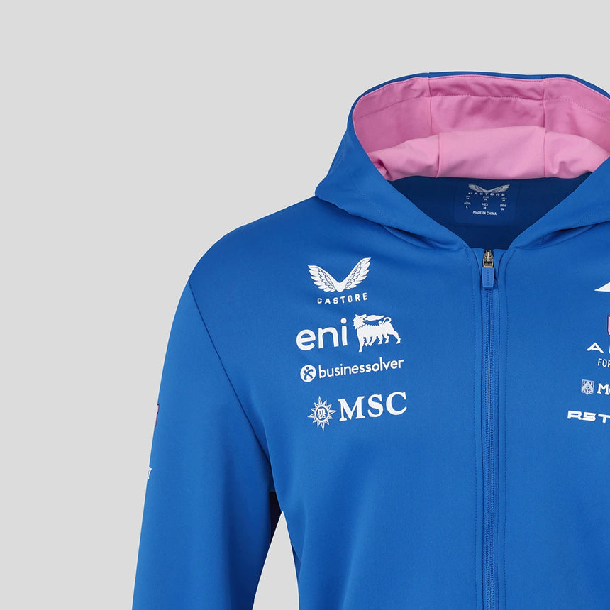 Alpine hoodie, full zip, team, blue, 2026