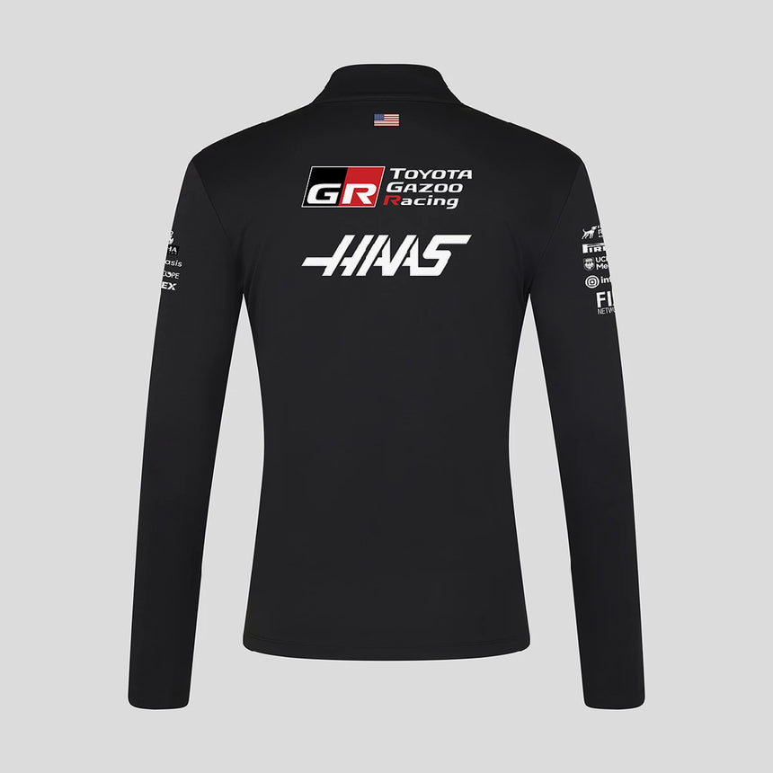 Haas F1 sweatshirt, quarter zip, team, black, 2026