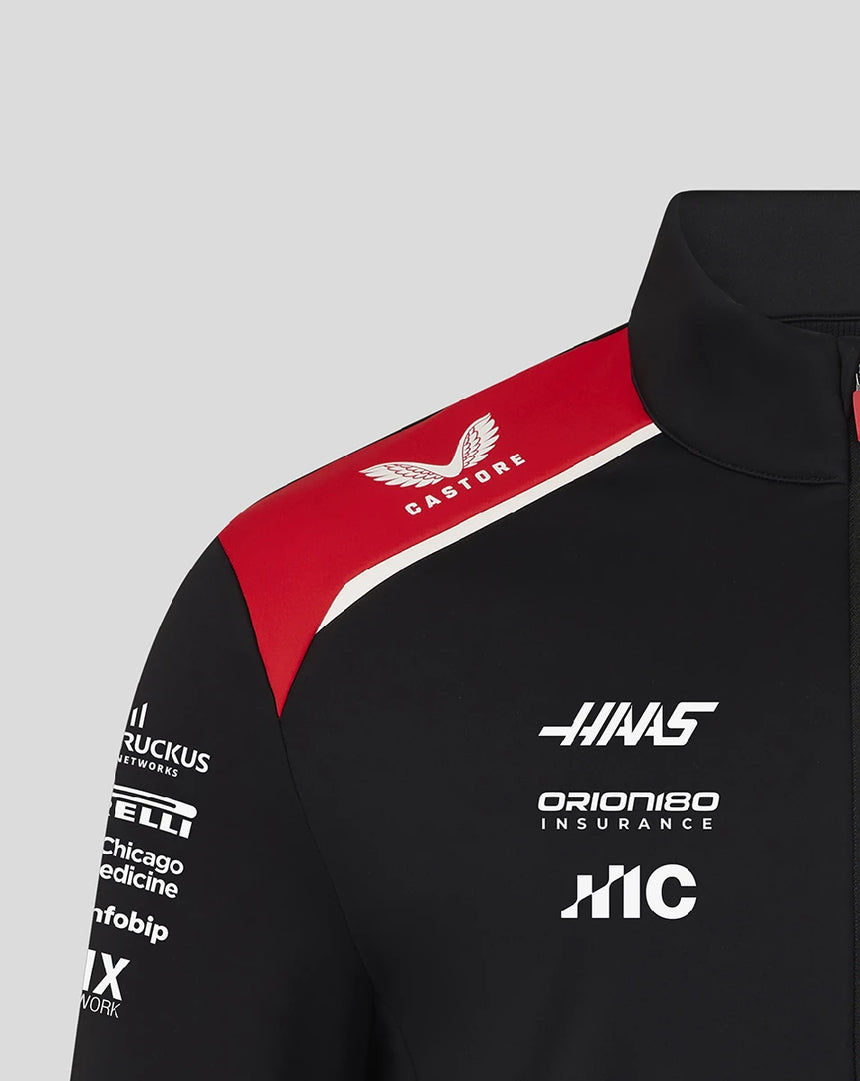 Haas F1 softshell jacket, team, black, 2026