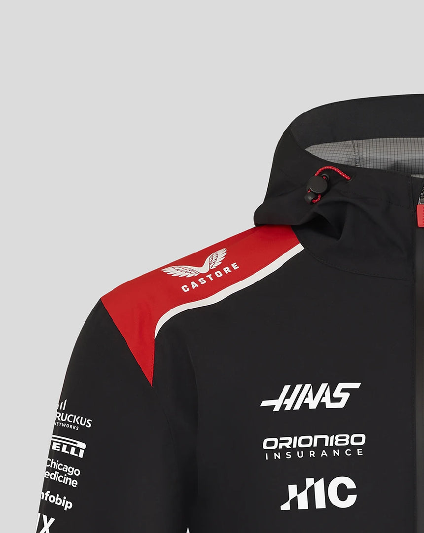 Haas F1 rain jacket, team, black, 2026