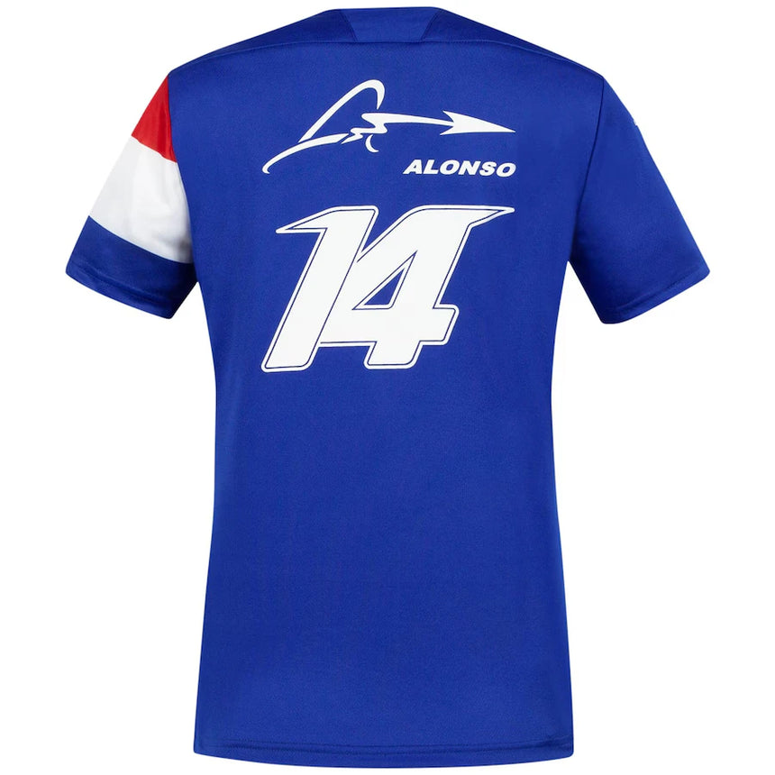 Alpine Womens T-shirt, Fernando Alonso 14 Team, Blue, 2021