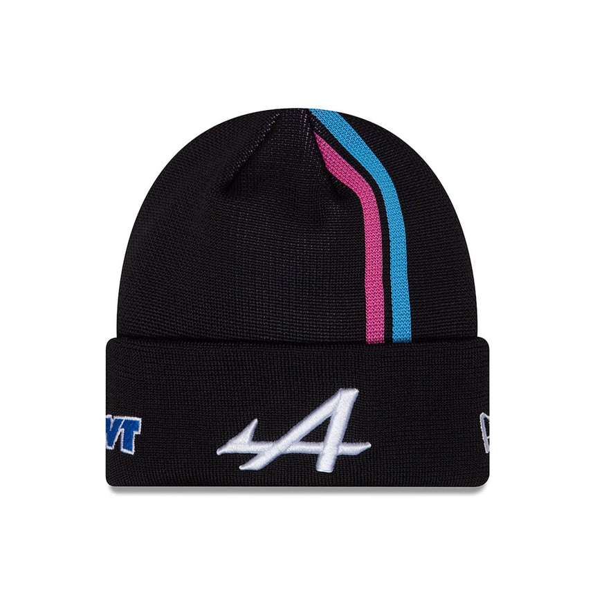 Alpine cap, New Era, Pierre Gasly, beanie, Kids, black, 2024