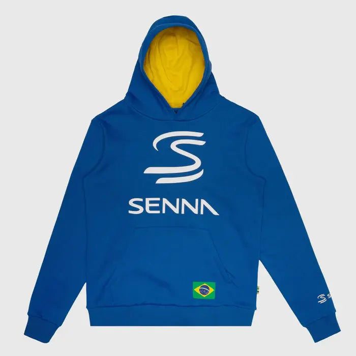 Ayrton Senna hoodie, legacy, blue