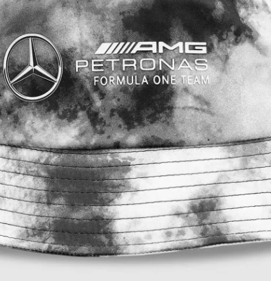 Mercedes Tie Dye Bucket Hat, Grey